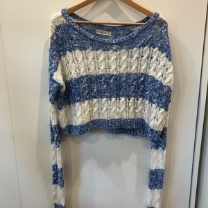 Cropped knit sweater